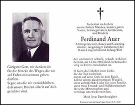 Auer Ferdinand, +1981