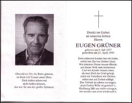 Grüner Eugen, +1990