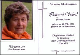 Scherl Irmgard, geb. Plattner, +2008