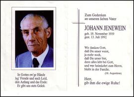 Jenewein Johann, +1992