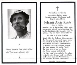 Reich Johann Alois, +1969