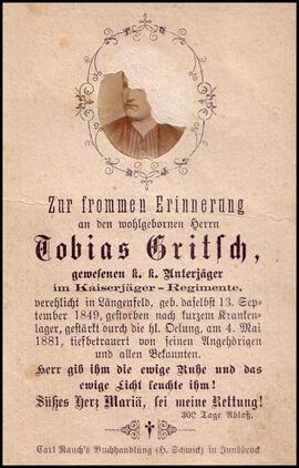 Gritsch Tobias, +1881