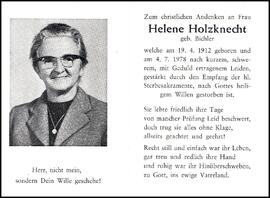 Holzknecht Helene, geb. Bichler, +1978