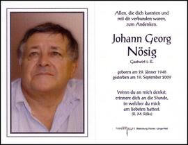 Nösig Johann Georg, +2009