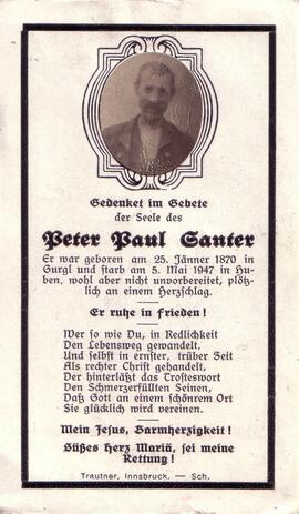 Santer Peter Paul, +1947