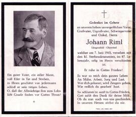Riml Johann, +1965