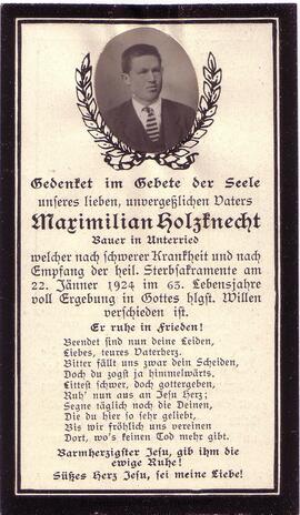Holzknecht Maximilian, +1924