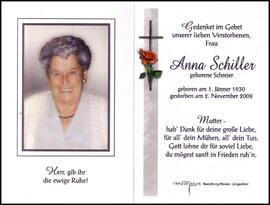 Schiller Anna, geb. Schreier, +2008