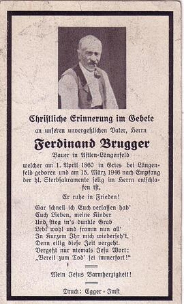Brugger Ferdinand, +1946
