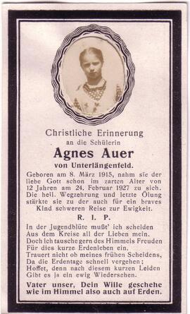 Auer Agnes, +1927