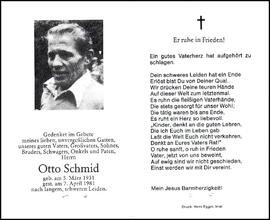 Schmid Otto, +1981