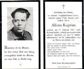 Kuprian Alfons, +1967