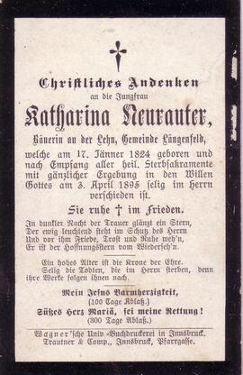 Neurauter Katharina, +1895