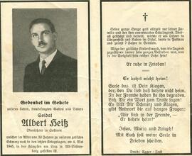 Heiss Albert, Lehrer, +1945