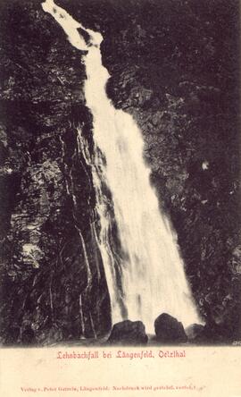 Ansichtskarte Lehnbach und Wasserfall
