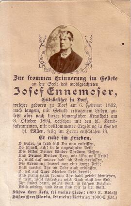 Ennemoser Josef, +1894