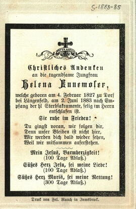 Ennemoser Helena, +1883