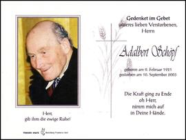 Schöpf Adalbert, +2003