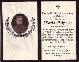 Stippler Maria, +1926