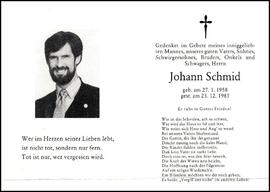 Schmid Johann, +1983