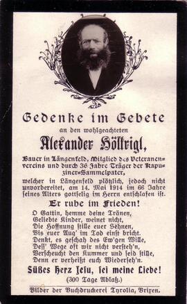 Höllrigl Alexander, +1914