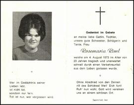 Riml Rosmarie, +1973