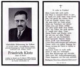 Klotz Friedrich, +1964