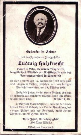 Holzknecht Ludwig, +1938
