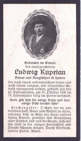 Kuprian Ludwig, +1936