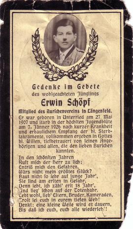 Schöpf Erwin, +1926