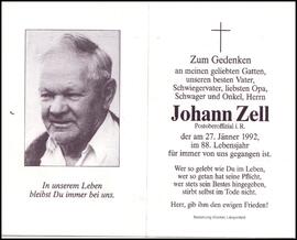 Zell Johann, +1992