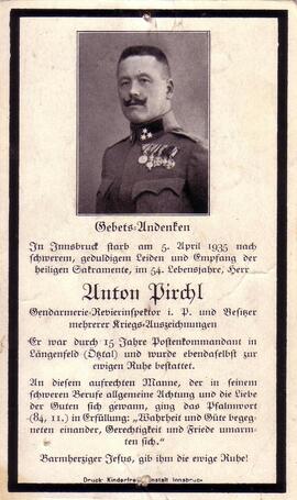 Pirchl Anton, Gendarm, +1935