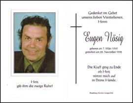 Nösig Eugen, +1998