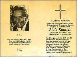 Kuprian Alois, +1982