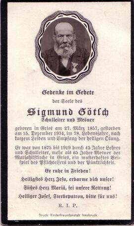 Götsch Sigmund, +1934