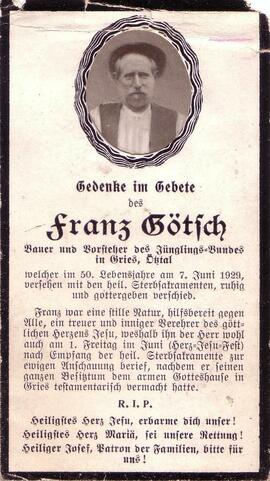 Götsch Franz, +1929
