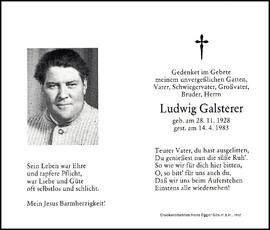 Galsterer Ludwig, +1983