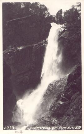 Ansichtskarte Lehnbach und Wasserfall