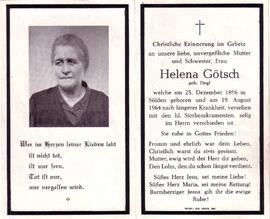 Götsch Helena, geb. Fiegl, +1964