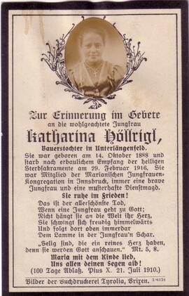 Höllrigl Katharina, +1916