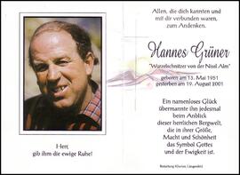 Grüner Hannes, +2001