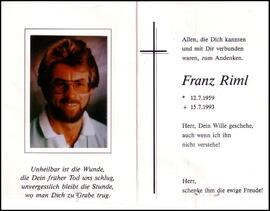 Riml Franz, +1993