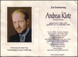 Klotz Andreas, Gries, +1998