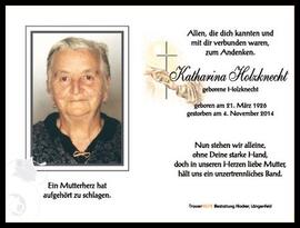 Holzknecht Katharina, Lehn, +2014