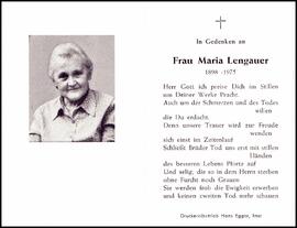 Lengauer Maria, +1975