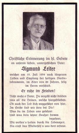 Leiter Sigmund, +1954