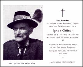 Grüner Ignaz, +1972