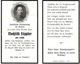 Stippler Mechtild, geb. Götsch, +1952