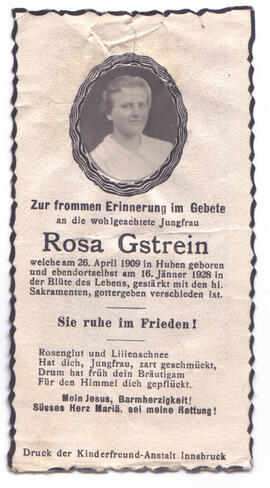 Gstrein Rosa, +1928