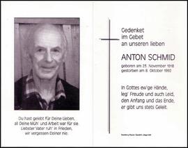 Schmid Anton, +1992